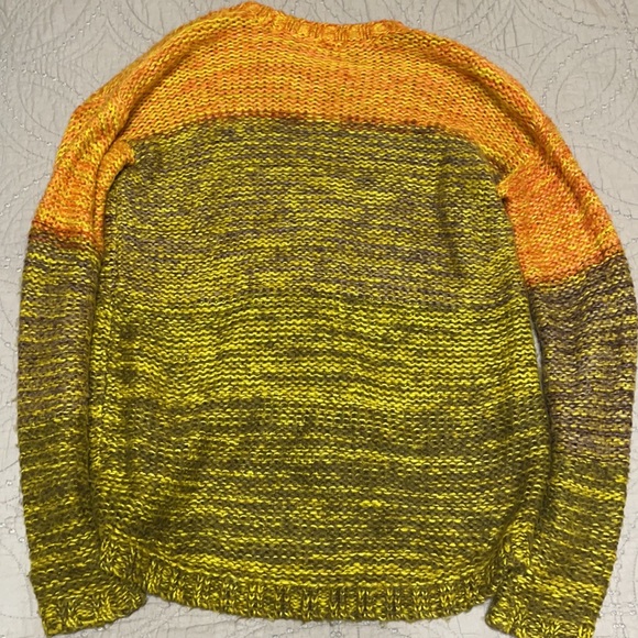 Bar lll multicolor green orange sweater small - Picture 5 of 5